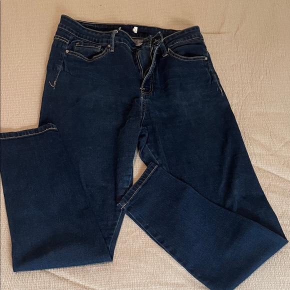 Harmony & Havoc Denim - Elegant Dark Blue Skinny Jeans